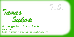 tamas sukop business card